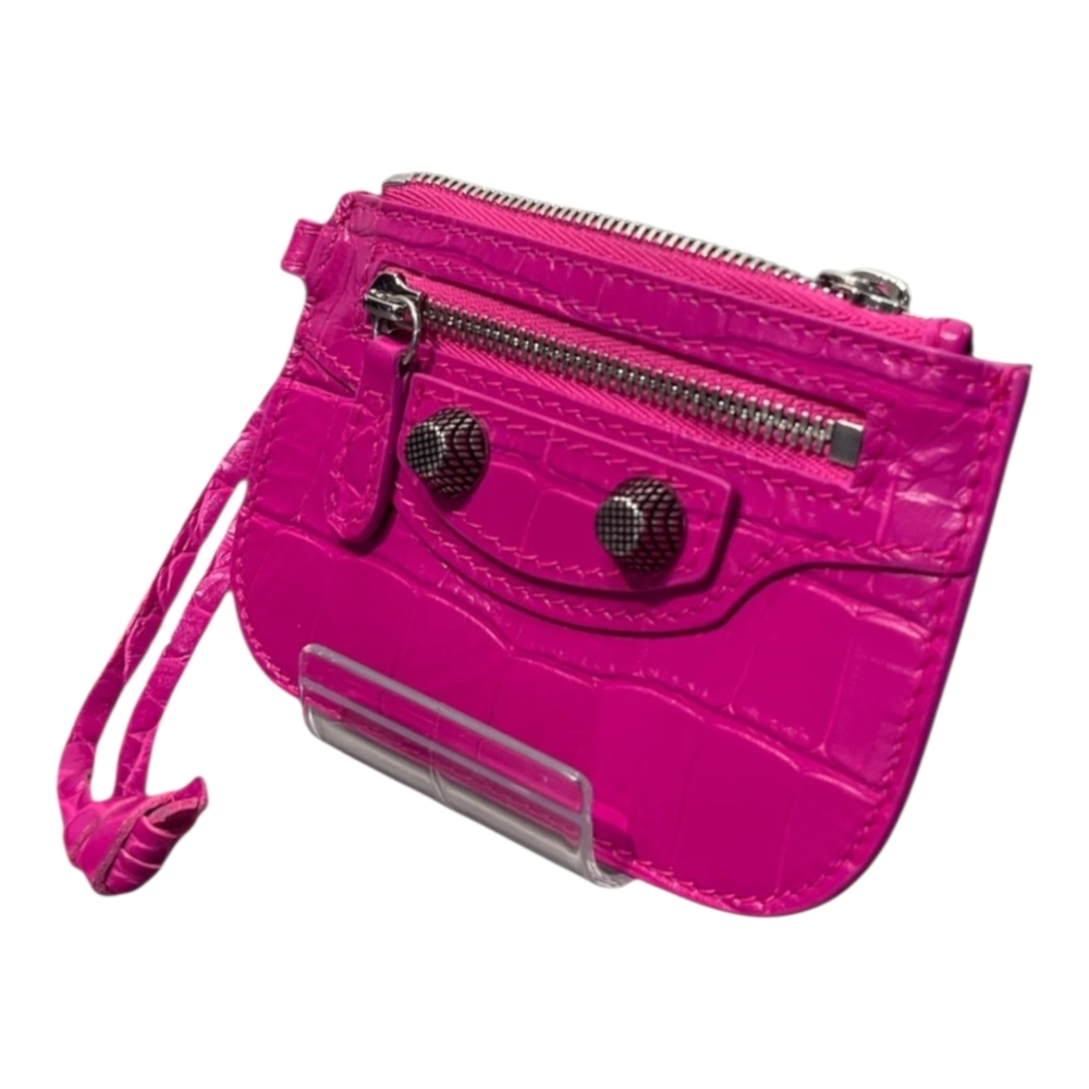 Balenciaga Le Cagole Coin holder In Lipstick Pink